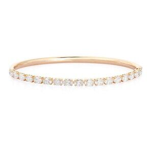 19 Diamond Horizon 14K (or 18k upon request) Gold Bangle Bracelet